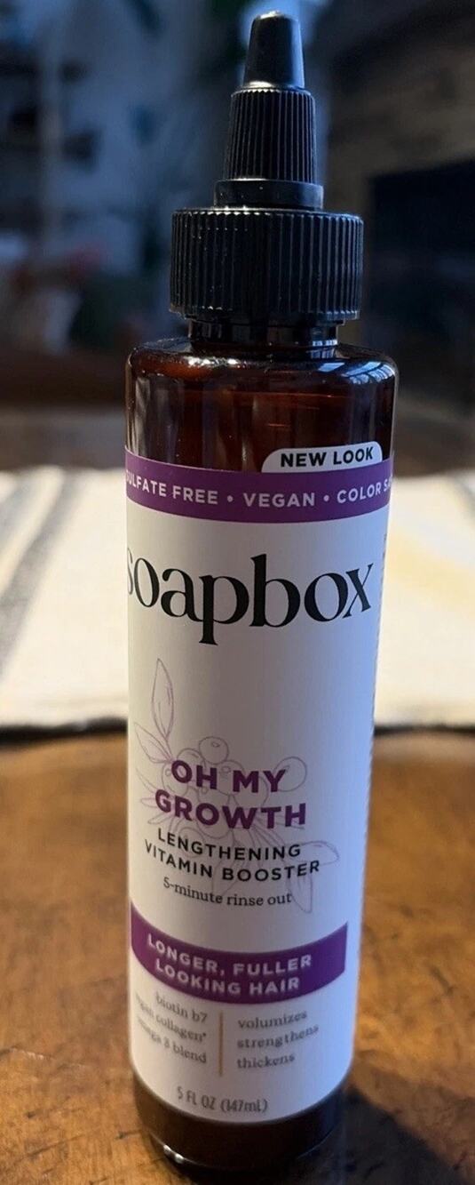 Soapbox Oh My Growth, Lengthening Vitamin Booster Treatment for All Hair 5 Oz